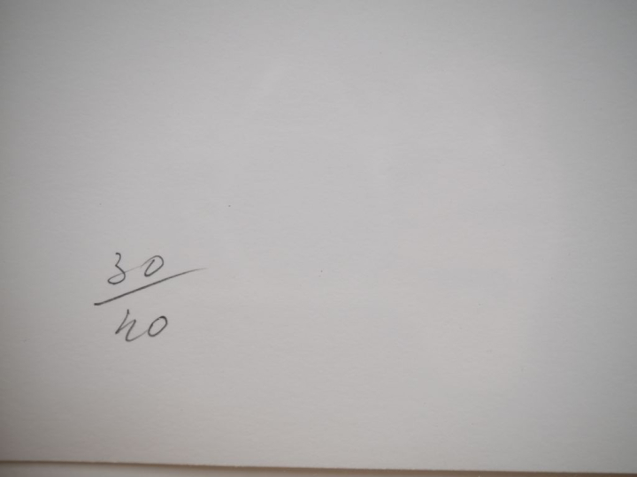 Ernest PIGNON-ERNEST.  "San dominico Maggiore" Napoli 1990  Estampe nu