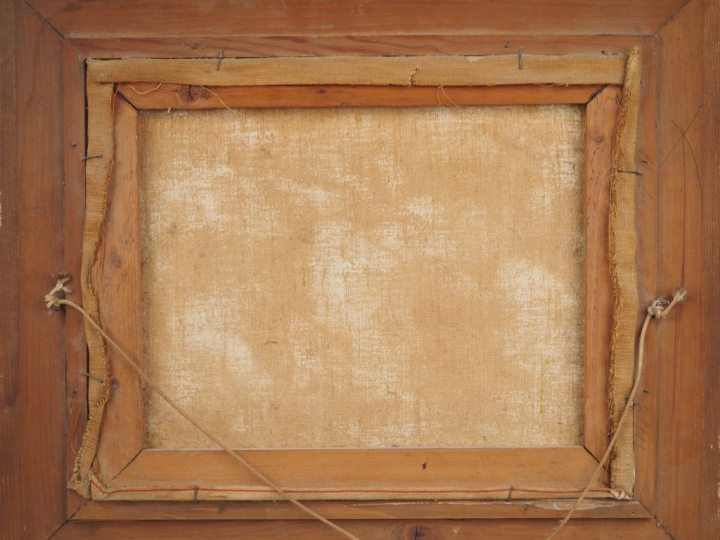 Georges ROUAULT.  "Bord de mer" Huile sur toile, signée en bas à gauch