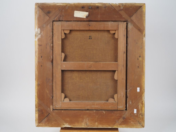 Ernest ROUART.  "Portrait de la tante Hélène" Huile sur toile. Dim. 46