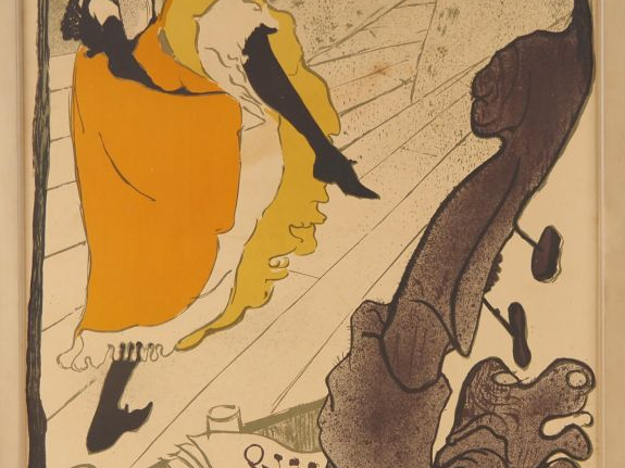 Henri de TOULOUSE-LAUTREC. "Jane Avril"  Affiche  Imprimerie Chaix  (m