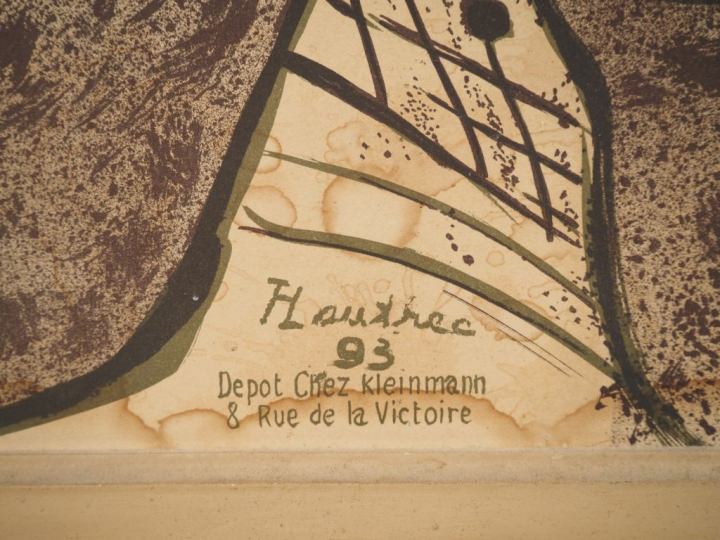 Henri de TOULOUSE-LAUTREC. "Jane Avril"  Affiche  Imprimerie Chaix  (m