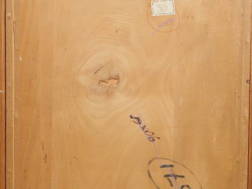 Ecole française XXème. "la jeune violoniste" Huile sur panneau.  Dim. 