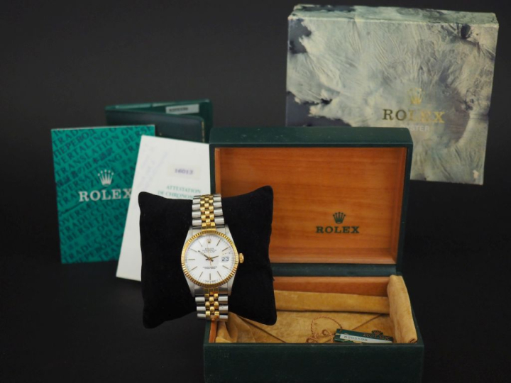ROLEX Datejust Ref. 16013 No. R205598 Montre bracelet en acier et or 1