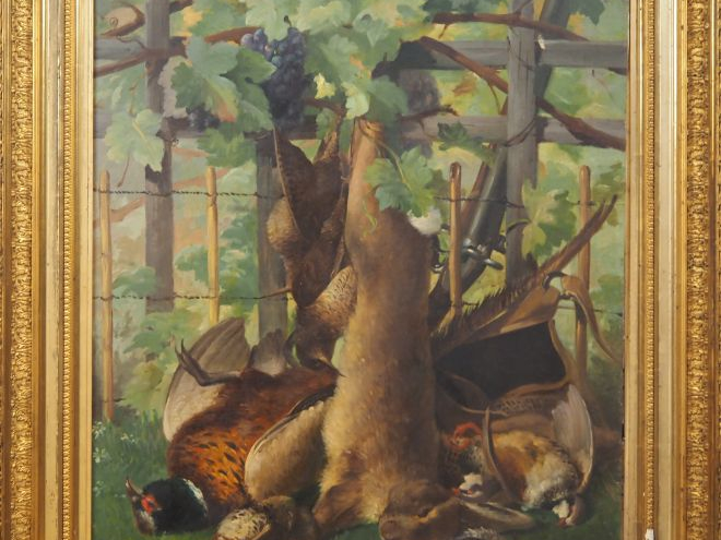 A. TRINQUIER.  "natures mortes" Paire d'huiles sur toile, une signée e