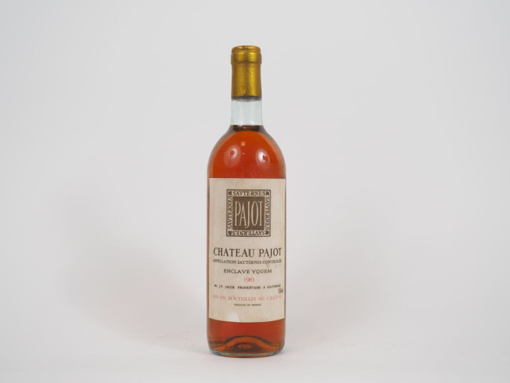1 BOUTEILLE CHÂTEAU PAJOT "ENCLAVE YQUEM" SAUTERNES - 1983 - BG