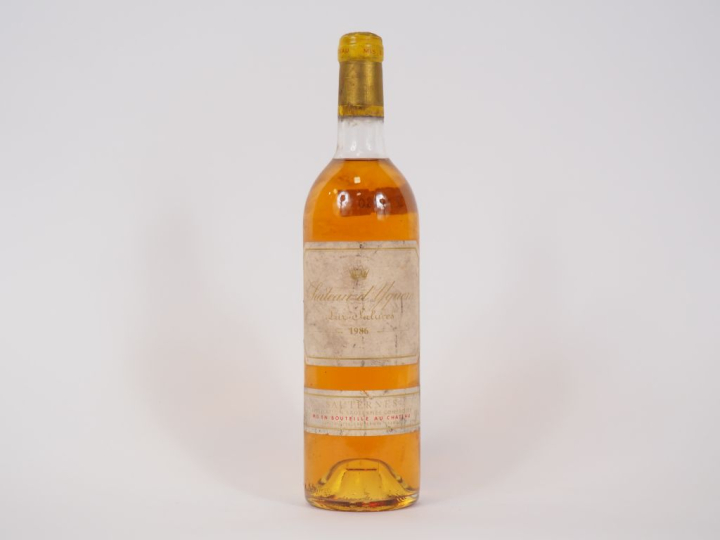 1 BOUTEILLE CHÂTEAU D'YQUEM 1er CCS SAUTERNES - 1986 - LB/ETS