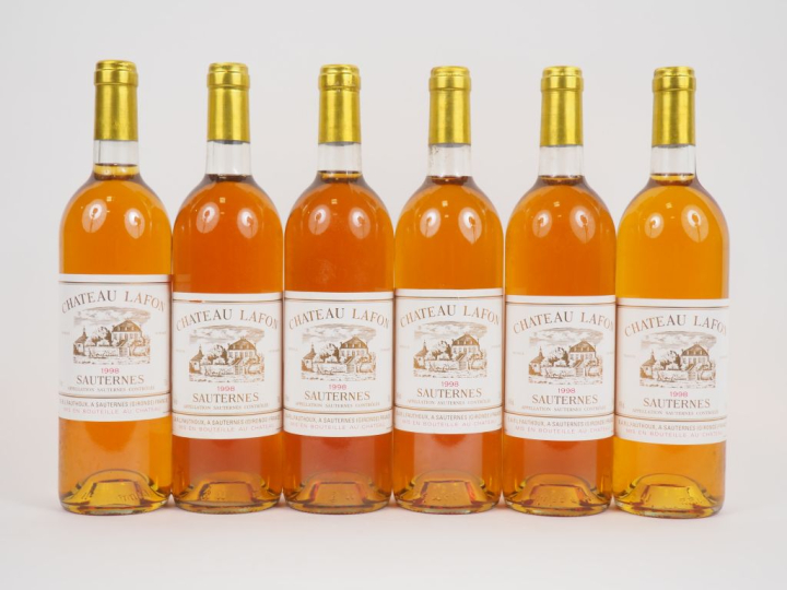 6 BOUTEILLES CHÂTEAU LAFON SAUTERNES - 1998