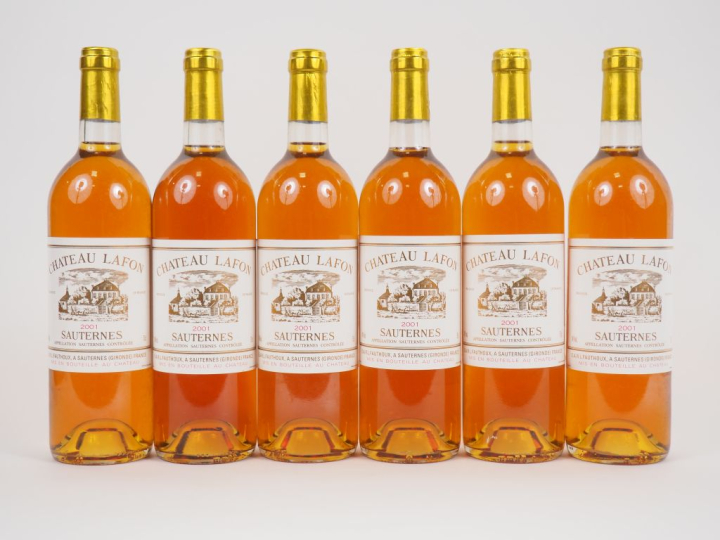6 BOUTEILLES CHÂTEAU LAFON SAUTERNES - 2001