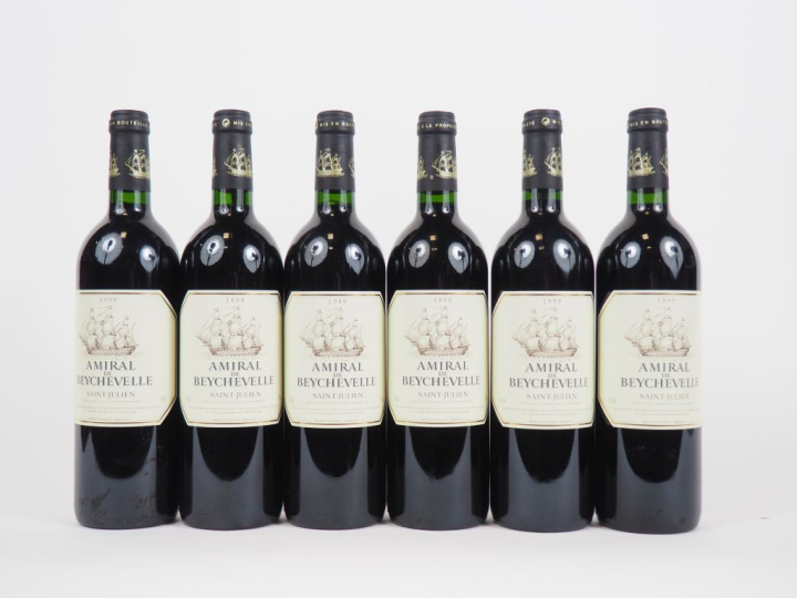 6 BOUTEILLES AMIRAL DE BEYCHEVELLE ST JULIEN - 1999 - CBO