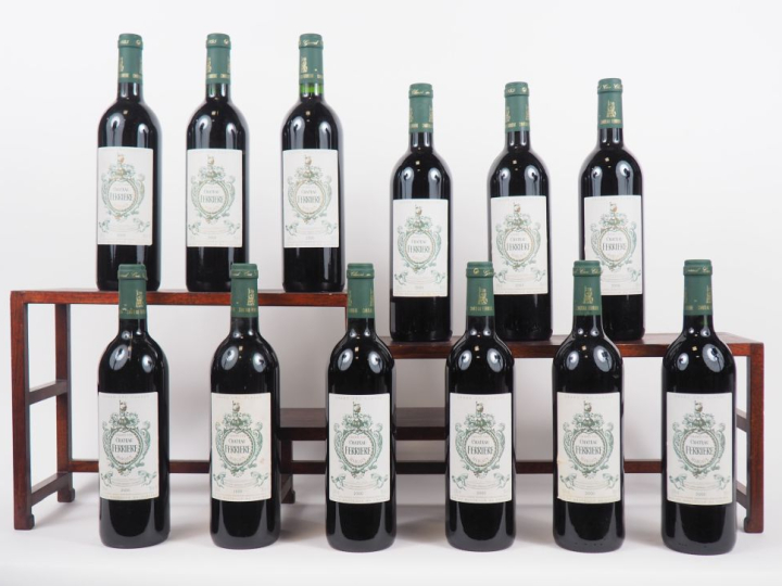 12 BOUTEILLES CHÂTEAU FERRIERE GCC MARGAUX - 2000 - CBO
