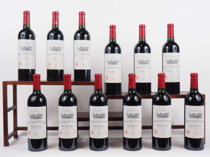 12 BOUTEILLES CHÂTEAU GRAND PUY LACOSTE GCC PAUILLAC - 2000 - CBO