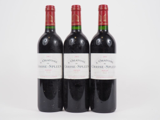 Vente aux enchères 3 BOUTEILLES L'ORATOIRE DE CHASSE SPLEEN MOULIS - 2001 - 1 ETLA
