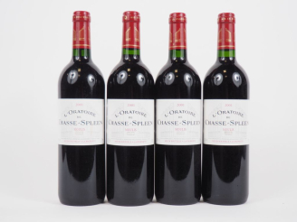 Vente aux enchères 4 BOUTEILLES L'ORATOIRE DE CHASSE SPLEEN MOULIS - 2001