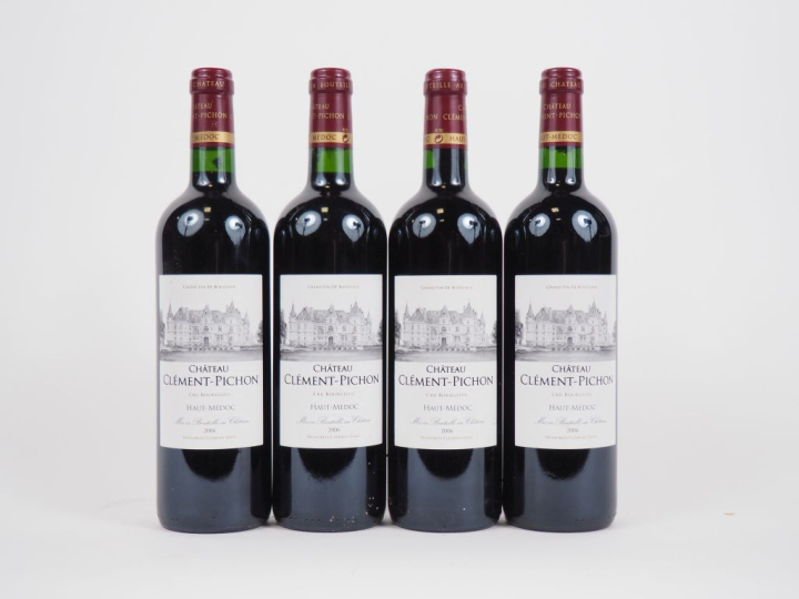 4 BOUTEILLES CHÂTEAU CLEMENT PICHON CB HAUT MÉDOC - 2006