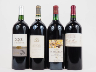 Vente aux enchères 4 MAGNUMS : 1 CHÂTEAU LES BARAILLOTS MARGAUX 1988/1 CHÂTEAU LA TUILERI