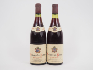 Vente aux enchères 2 BOUTEILLES SAVIGNY LES BEAUNE CAMUS BRUCHON - 1980