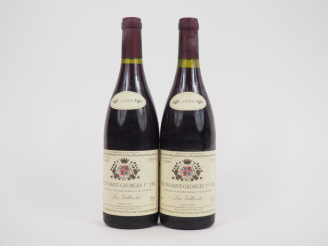 Vente aux enchères 2 BOUTEILLES NUITS SAINT GEORGES 1er CRU "LES VALLEROTS" P. LAFOREST -
