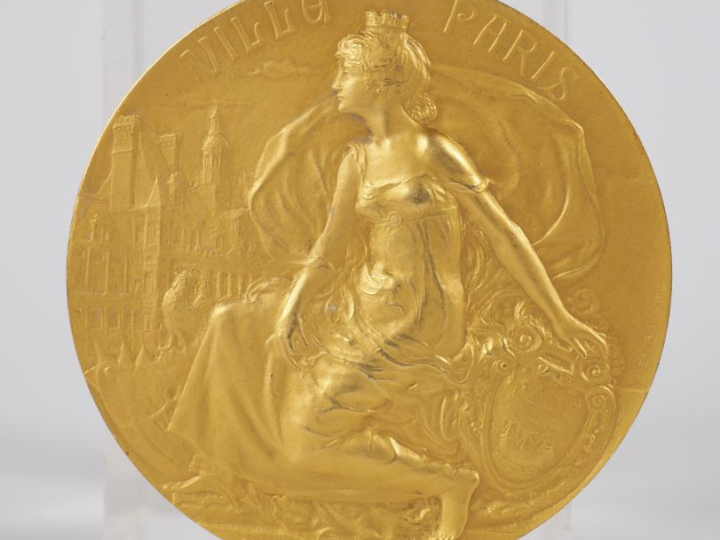 Georges Henri PRUD'HOMME.  Médaille en or "Ville de Paris, La Ville de