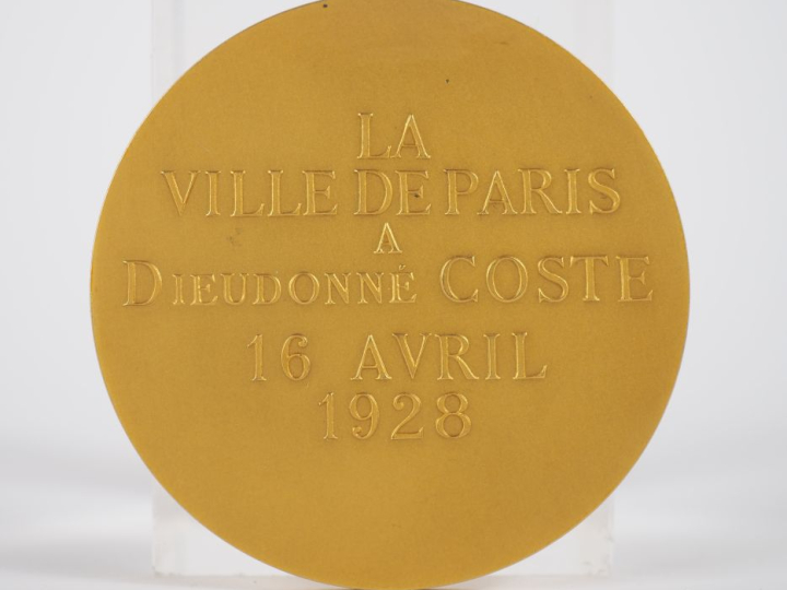Georges Henri PRUD'HOMME.  Médaille en or "Ville de Paris, La Ville de