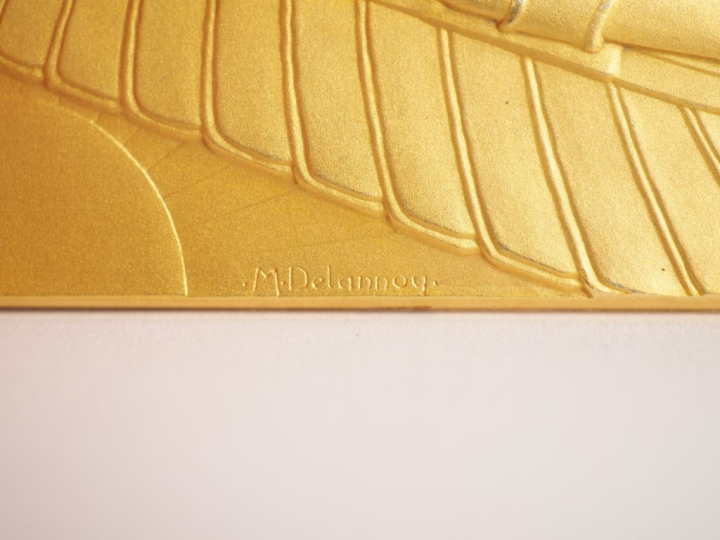 M. DELANNOY. Médaille trois ors. Ministère de l'air à D. Costes 2-3 se