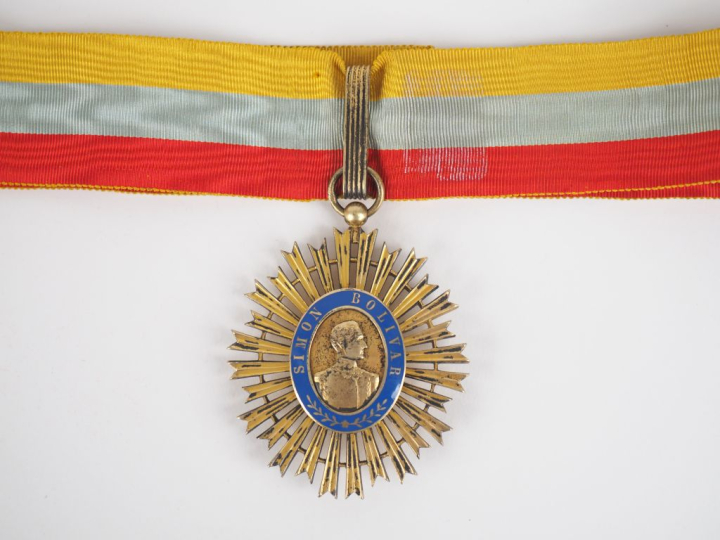 VÉNÉZUELA  ORDRE DU LIBÉRATEUR SIMON BOLIVAR (1880) Etoile de commande