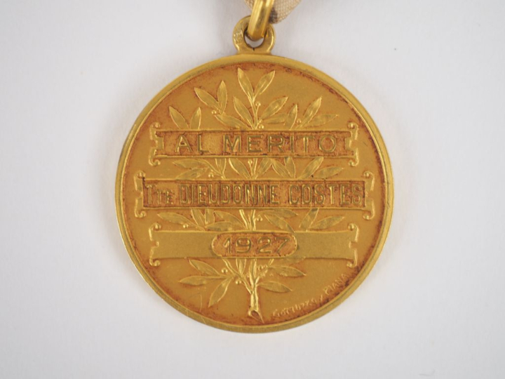 ARGENTINE  Médaille d’or de la Ligue patriotique argentine par Gottuzo
