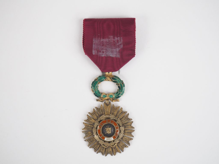 PEROU  ORDRE DU SOLEIL (1821) Insigne de chevalier de fabrication fran