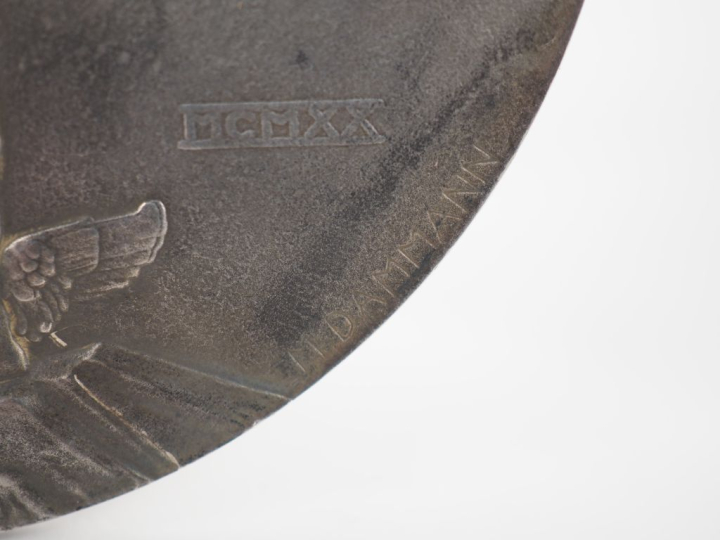 M. DAMMANN.  Médaille en argent, légendé FERIAM SIDERA sur la face et 