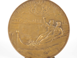 Vente aux enchères Paul DUBOIS.  Médaille en bronze Touring Club de Belgique  le TCB à Mr