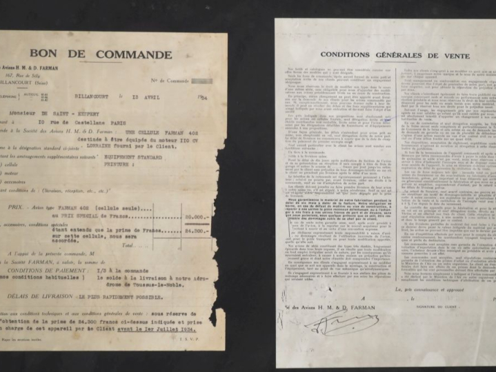 Dans un même encadrement : bon de commande d'Antoine de Saint Exupéry 