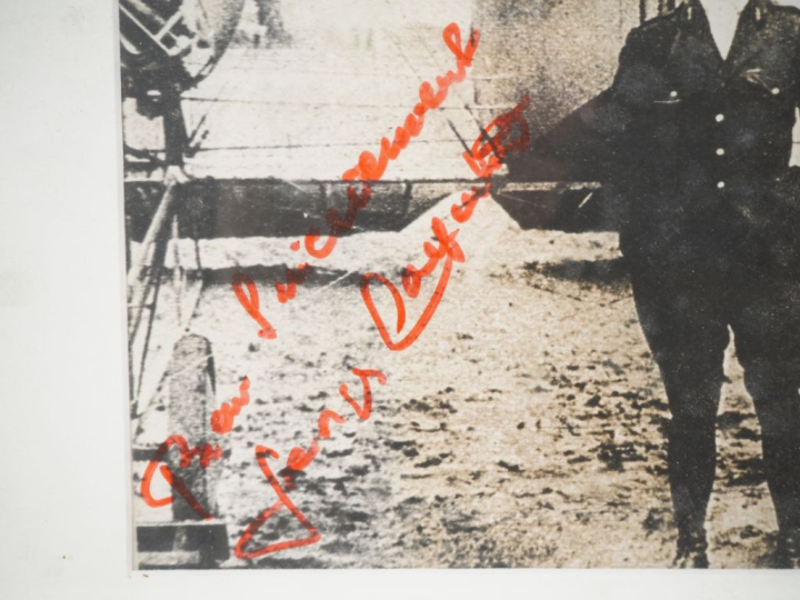 Photographie noir et blanc du boxeur aviateur Georges CARPENTIER.  Déd