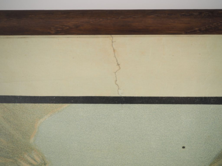 Affiche grecque commémorant la bataille des Dardanelles  Dim. 84 x 56 