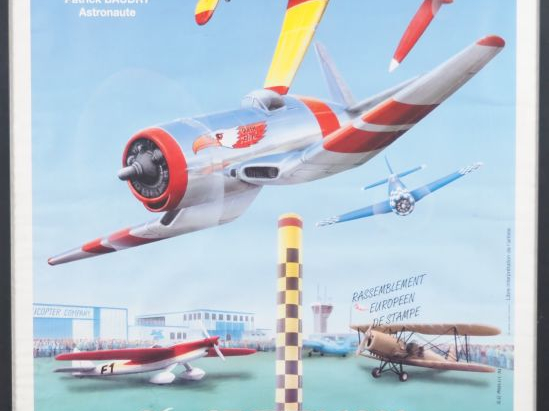 Affiche "Trophée blue Bird 26-27 juin 1993 Première course d'avion de 