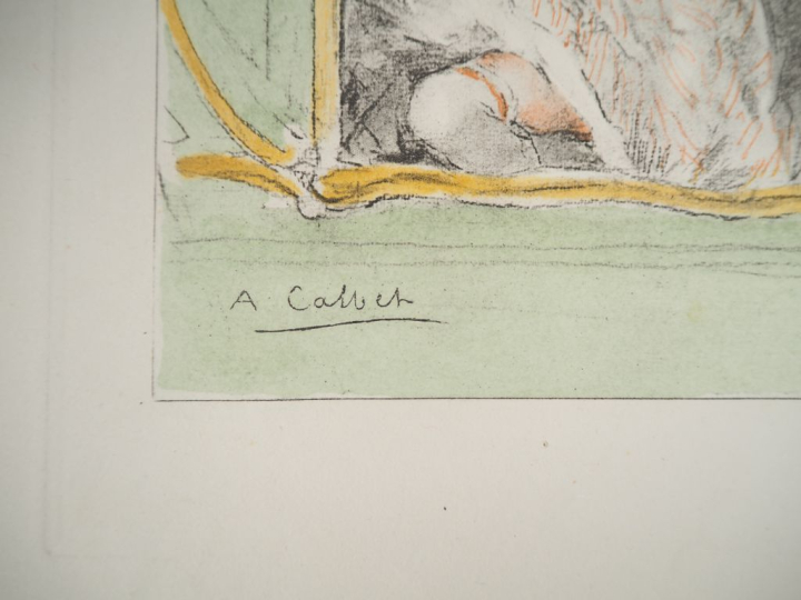 Suite de 12 gravures érotiques d'après Antoine Calbet. Dim. 24 x 19 cm