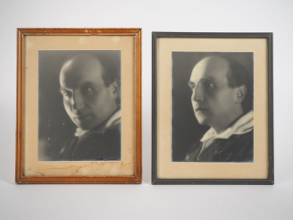 Vente aux enchères [BOUSQUET (Joë)]. 2 PORTRAITS DE JOË BOUSQUET. 2 photographies (170 X 