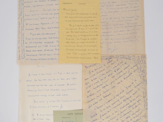 Vente aux enchères BOUSQUET (Joë). MAGNIFIQUE CORRESPONDANCE INÉDITE ADRESSÉE À GINETTE A