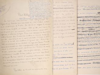 Vente aux enchères BOUSQUET (Joë). PAUL VALÉRY. 42 ff. (27 X 21 cm) de papier filigrané S