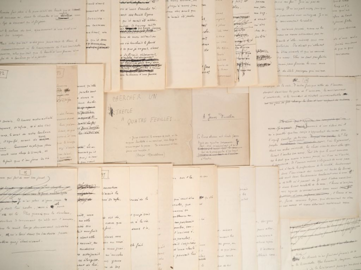 BOUSQUET (Joë). CHERCHER UN TRÈFLE À QUATRE FEUILLES... 130 ff. (27 X 