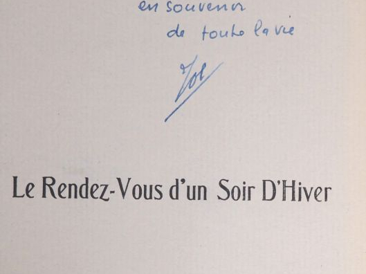 BOUSQUET (Joë). LE RENDEZ-VOUS D’UN SOIR D’HIVER. P., Debresse, 1933. 