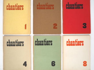 Vente aux enchères CHANTIERS. Numéros 1-2-3-4-6-8. Carcassonne, Chantiers, 1928-1930. Six