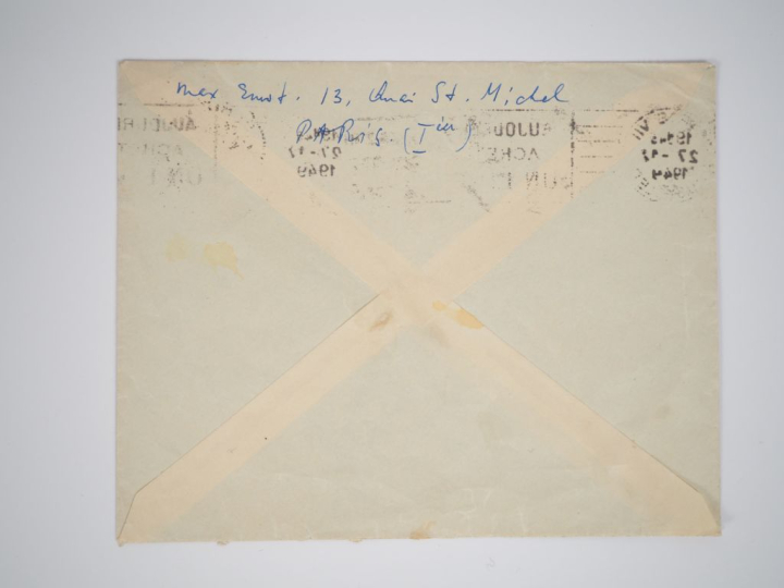 ERNST (M.). LETTRE AUTOGRAPHE signée adressée aux Ducellier. Une page 