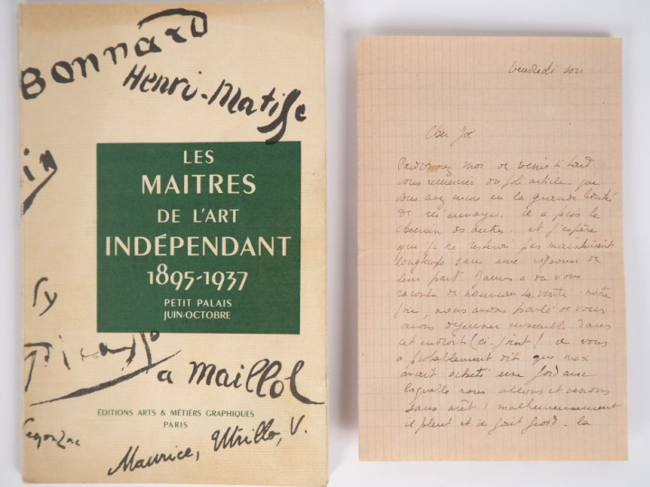 [ERNST]. AURENCHE (M.-B.). LETTRE AUTOGRAPHE adressée à Joë BOUSQUET. 