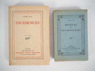 Vente aux enchères GIDE (André). JOURNAL DES FAUX-MONNAYEURS. Paris, Gallimard, 1927. Pet