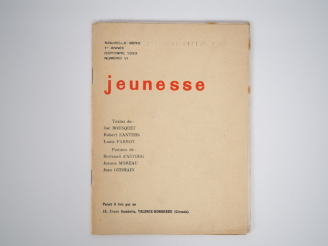 Vente aux enchères JEUNESSE. Nouvelle série. 1re année. Numéro VI. Talence-Bordeaux, octo