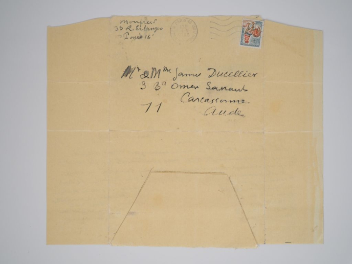 MONFREID (H. de). LETTRE AUTOGRAPHE signée adressée au couple Ducellie
