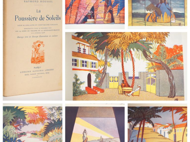 ROUSSEL (Raymond). LA POUSSIÈRE DE SOLEILS. P., Lemerre, 1927. In-8 br