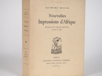Vente aux enchères ROUSSEL (Raymond). NOUVELLES IMPRESSIONS D’AFRIQUE. P., Lemerre, 1932.
