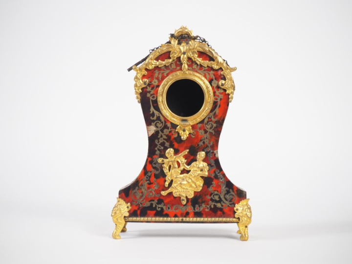 Porte-montre Napoléon IIII de style Louis XIV en forme de cartel, à dé