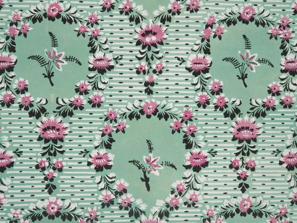 Fabrique Royale de papiers peints à Bruxelles. 6 différents rouleaux d