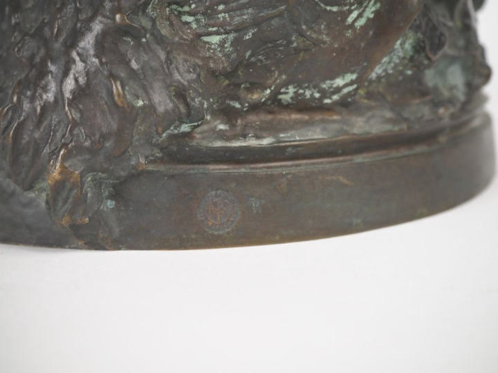 Théodore RIVIERE. "Salambô chez Mâthô" dit aussi "Carthage". Groupe en